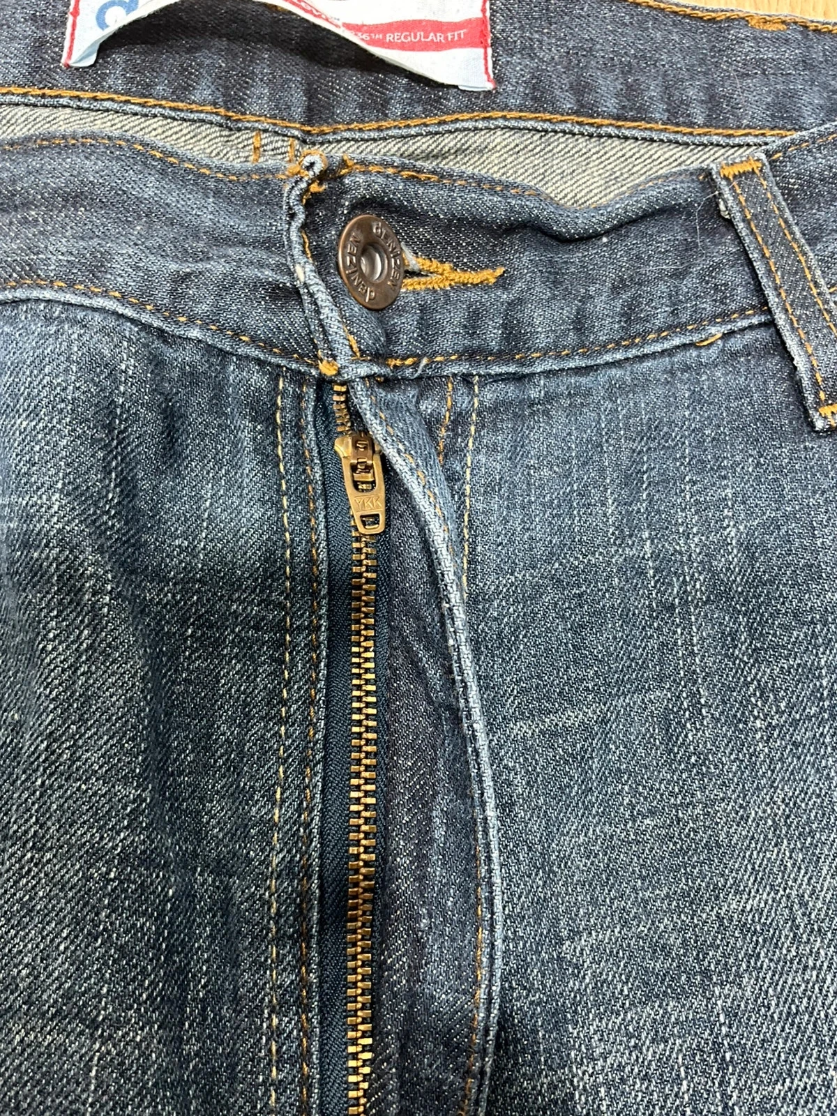 Jean  Levi's 236 Regular Fit W40 L30 100% Coton Vintage Bleu Foncé  Lvh 196 – photo 5